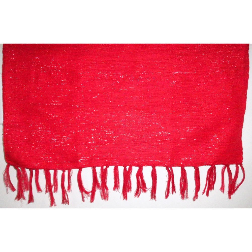 Deep Red/Metallic Red Table Runner - Picture 2 of 4
